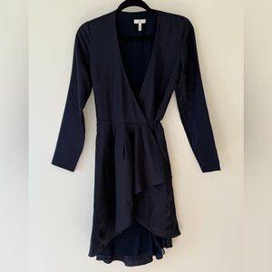Joie Midnight Navy Long Sleeve Mini Dress